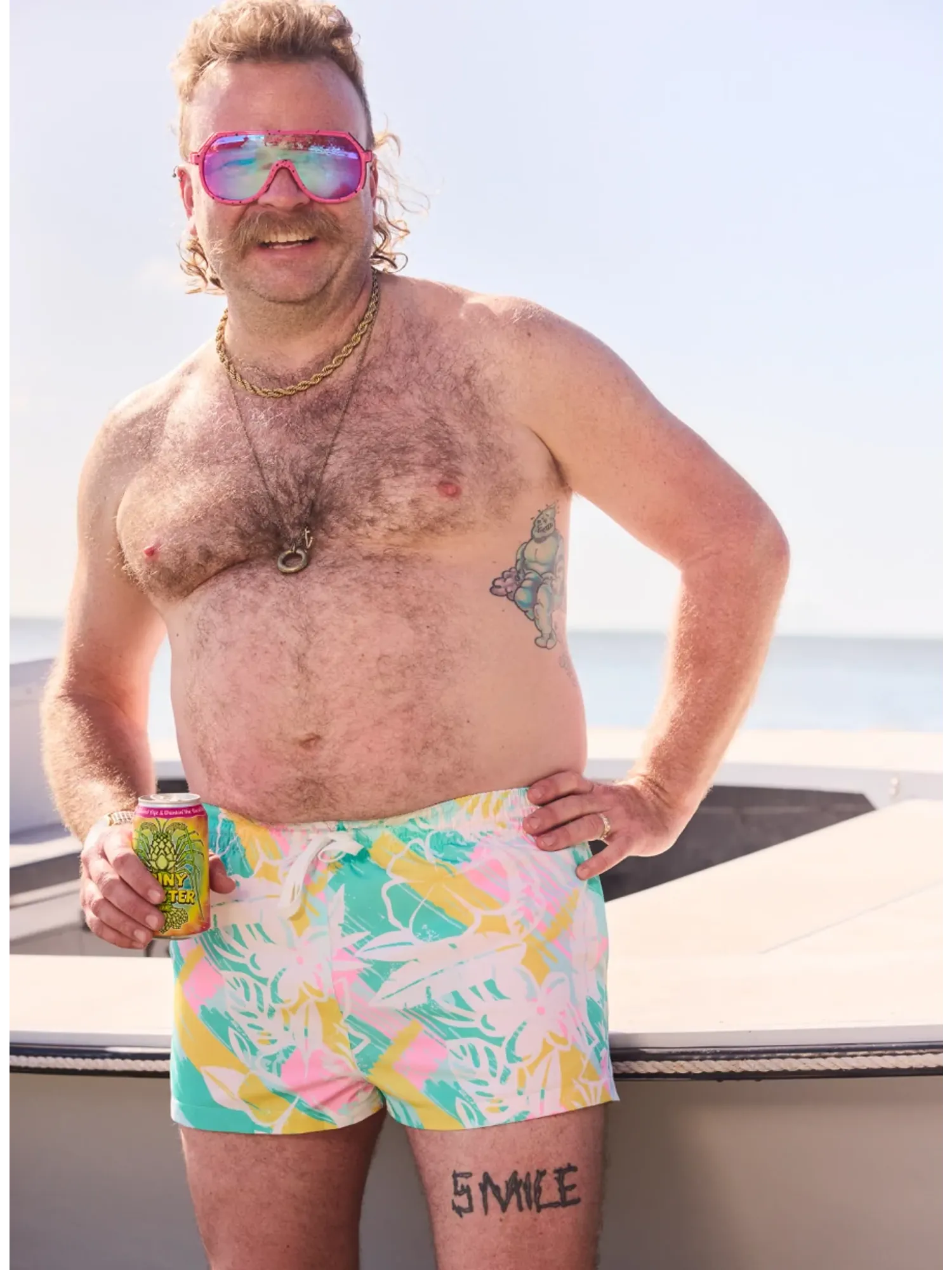 The Baja Breezies 5.5" (Classic Lined Swim Trunks)- Yellow - Image 3